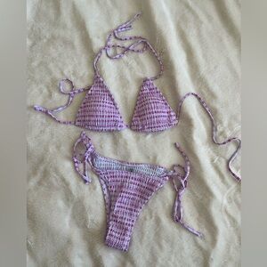 SOLD- 💕Pink gingham bikini💕